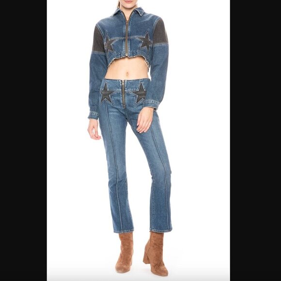 Jean Atelier Anabelle Star Crop Flare Jeans 24" - Picture 4 of 8